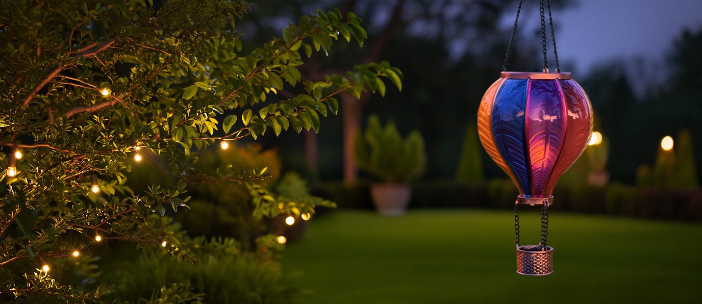 Flammende LED solar Luftballon