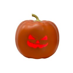 Halloween Gr�skar med LED ansigter og musik
