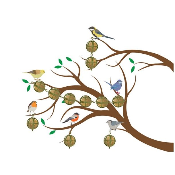 Holdere til Mejsebolde 6 stk.