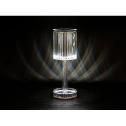 Crystal Touch genopladelig LED lampe 