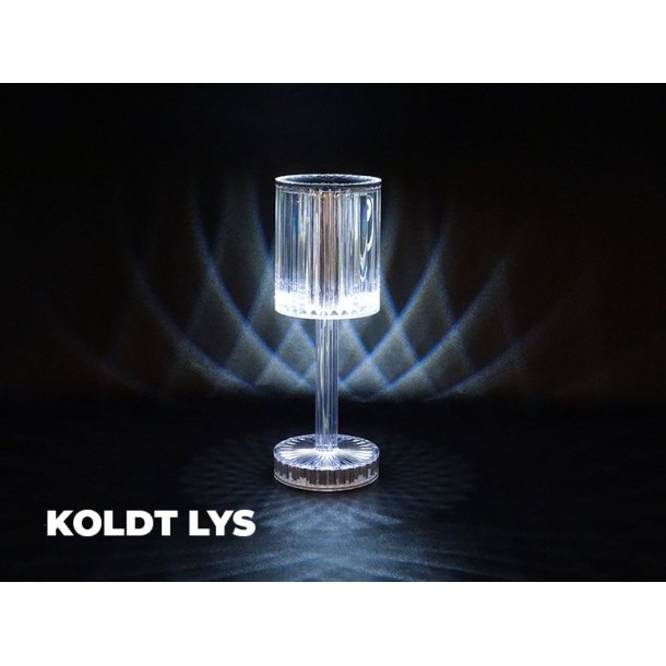 Crystal Touch genopladelig LED lampe 