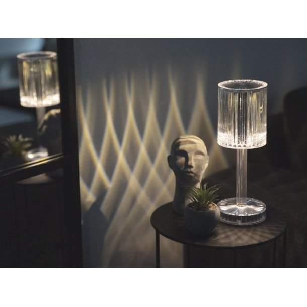 Crystal Touch genopladelig LED lampe 
