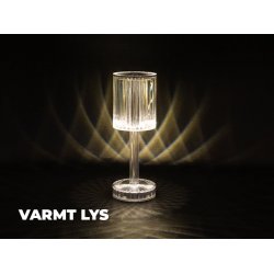 Crystal Touch genopladelig LED lampe 