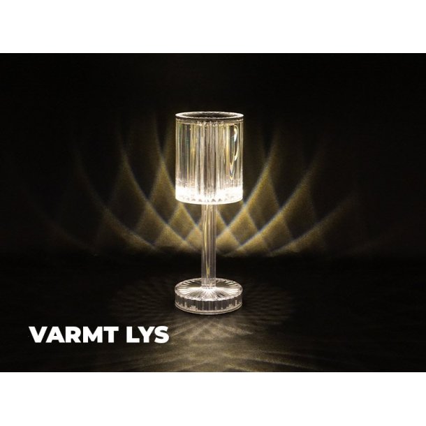 Crystal Touch genopladelig LED lampe 