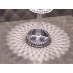 Crystal Touch genopladelig LED lampe 