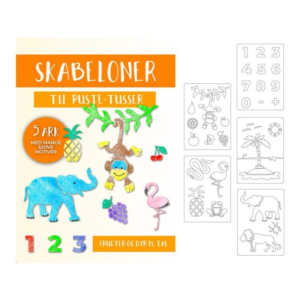 Skabeloner til puste-tusser