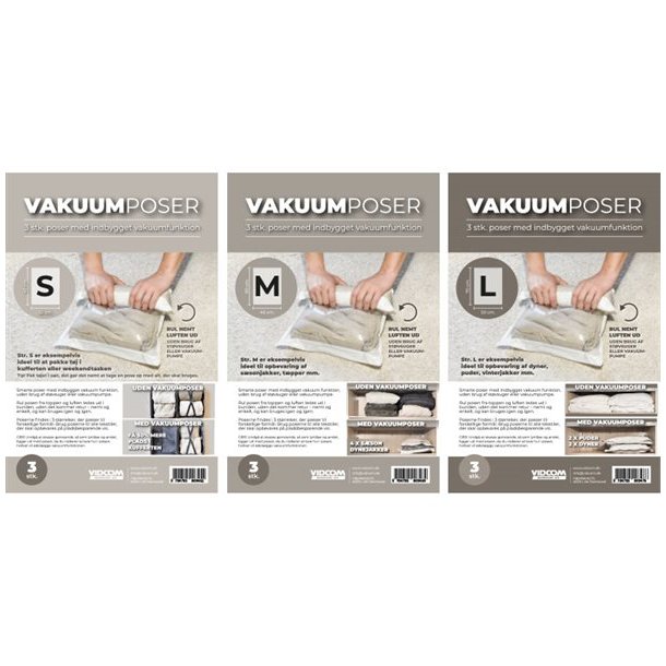 Vakuumposer 3 stk. 